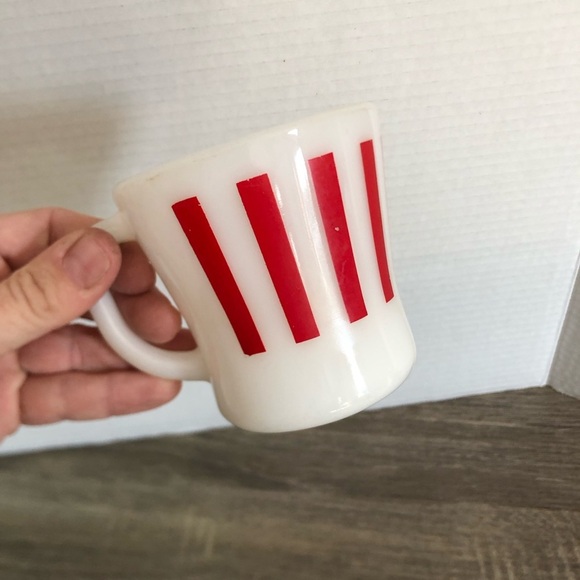 Vtg Federal Glass Striped Mug - Picture 3 of 13